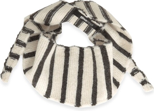 Gina Tricot Mini Scarf   BROWN/STRIPE (7123)   One Size