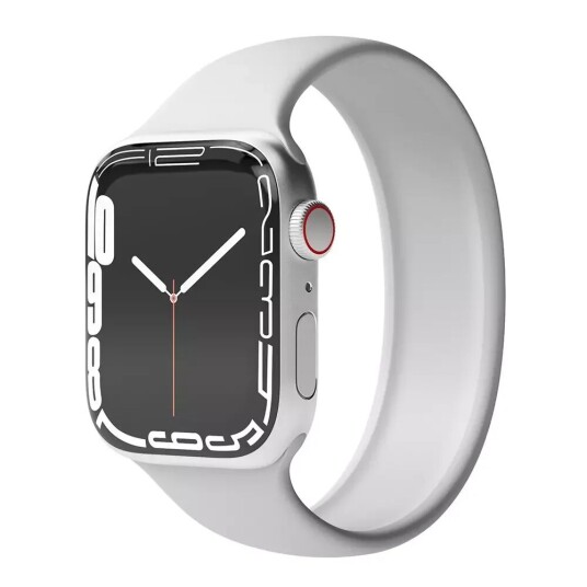 Vonmählen Apple Watch (42/44/SE/45/49MM) Solo Loop Band Large Silikon Reim - Grå Vonmählen Apple Watch (42/44/SE/45/49MM) Solo Loop Band Large Silikon Reim - Grå