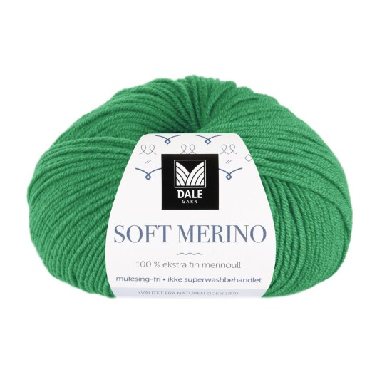 Dale Garn Dale Soft Merino 3030 Skarp Grønn