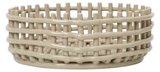 ferm LIVING Ceramic fflettet skål Cashmere ferm LIVING Ceramic fflettet skål Cashmere