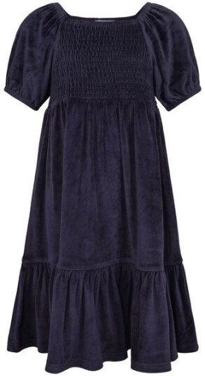 Vilje & Ve Amalie velour kjole til barn Classic Navy 122