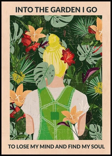 Into the Garden blonde Plakat / 50x70cm
