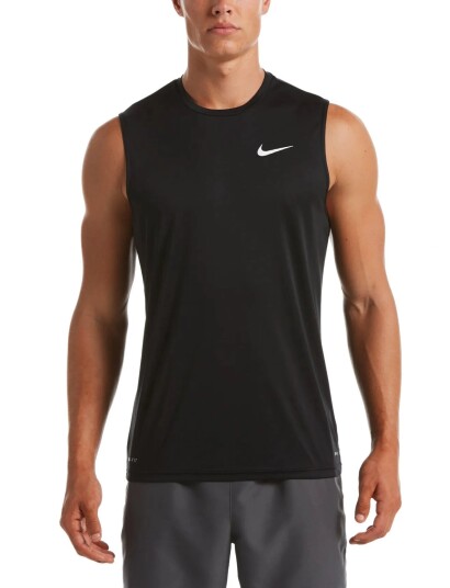 NIKE SWIM Nike Essential Sleeveless Hydroguard Black XL NIKE SWIM Nike Essential Sleeveless Hydroguard Black XL