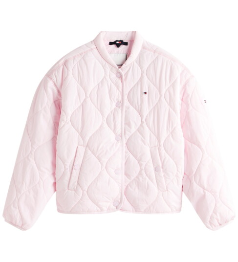 Tommy Hilfiger Overgangsjakke Quiltet Perlerosa Rosa Tommy Hilfiger 4 år 104 Overgangsjakke
