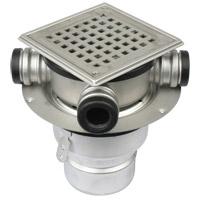 Blücher sluk t/Betong & flis 110 mm m/Membranflens m/anborring