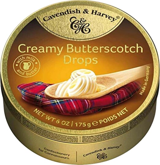 Cavendish & Harvey Creamy Butterscotch Drops 130g Cavendish & Harvey Creamy Butterscotch Drops 130g