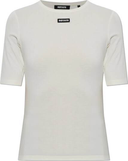 ROTATE Short Sleeve T Shirt Cream XS