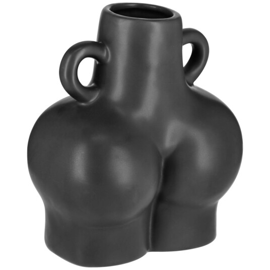 Vase Tamo; 16.5x11.8x19 cm (LxBxH); Svart Vase Tamo; 16.5x11.8x19 cm (LxBxH); Svart