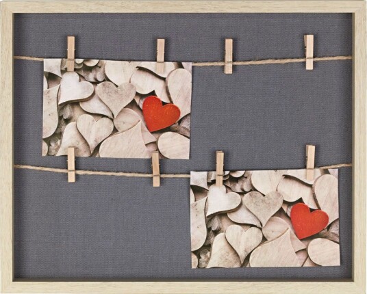 Hama Cavo fotoramme med 8 klyper 29.5x36.5cm bjørk