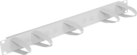 Delock Universal Kabelstyringspanel Rackmonterbar Lysegrå Ral 7035 1U 19" 43346