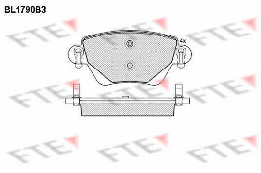 Bremseklosser FTE 9010362 Bremseklosser FTE 9010362