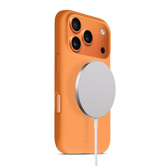 Crong Clear MagSafe deksel for iPhone 17 Pro Oransje