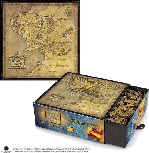 Noble The Lord of Rings: Map Middle Earth Gulv