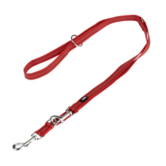 Tiaki Hundebånd Reflective Rubber Rød 200 cm Lang 20 Mm Bred