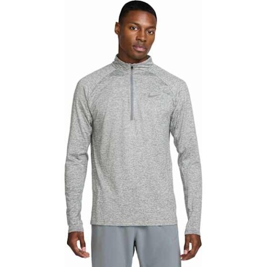 Nike Dri FIT Stride Half Zip Herre Smoke Grey/Htr/Reflective Silver XL