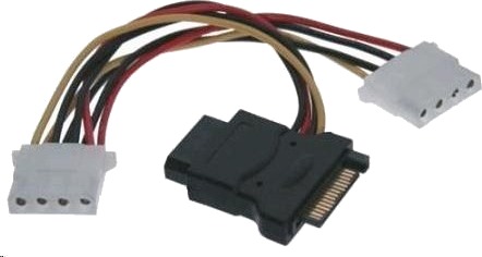 Premiumcord Sata 15-Pin - Molex X3, 0,16 M, Multicolor (Kfsa-9)