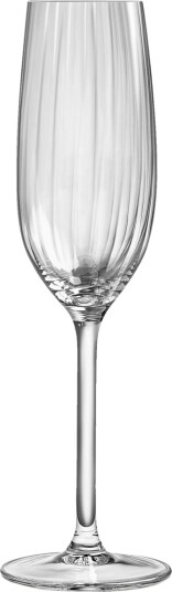 royal leerdam Champagneglass Adora med riller; 21.5 cl 4.7x22.9 cm ØxH; Transparent; 6 Stykk / Forpakning