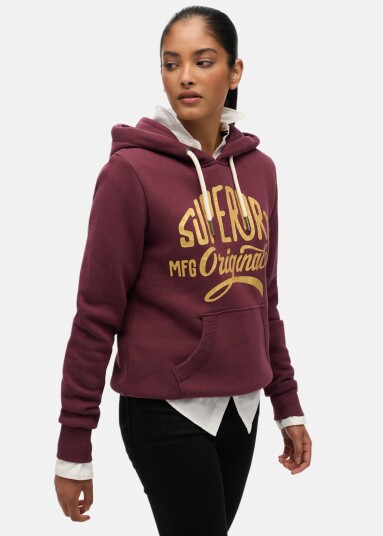 Superdry MFG Original Metallic Hoodie Superdry MFG Original Metallic Hoodie