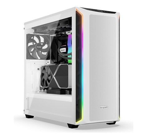 Be Quiet! Shadow Base 800 DX Midi Tower Kabinett Hvit med Herdet Glass