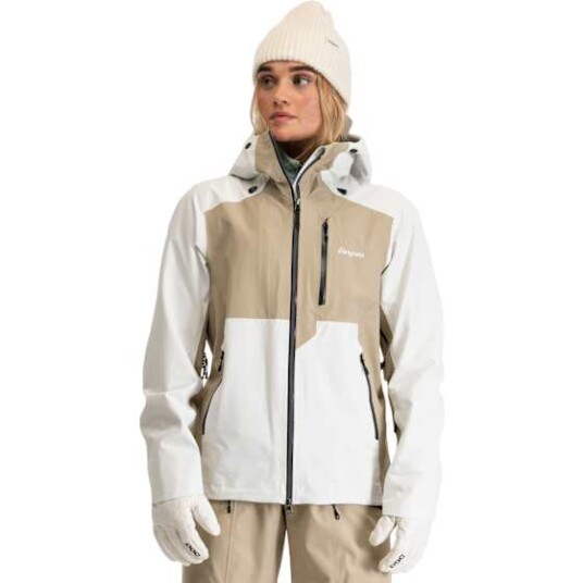 Bergans Of Norway Bergans Oppdal 3L Shell Jacket Dame Arctic White/Sandstone M