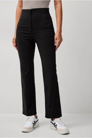 Ellos Collection - Flexy Cropped bukser i superstretch - Svart