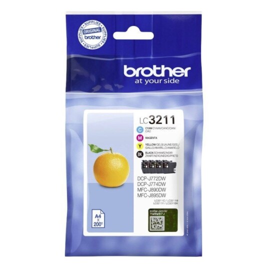 Brother LC3211 Blekkpatron 4-pk. Brother LC3211 Blekkpatron 4-pk.