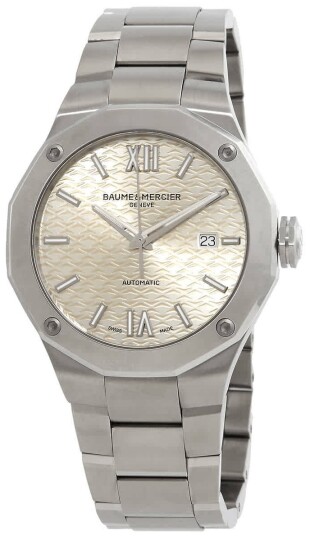 Baume & Mercier Herreklokke M0A10622 Riviera Sølvfarget/Stål Baume & Mercier Herreklokke M0A10622 Riviera Sølvfarget/Stål