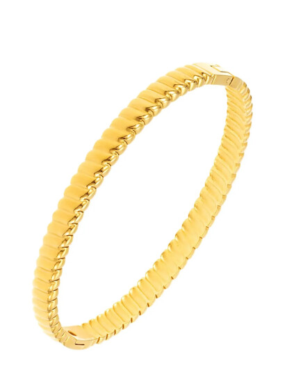 By Jolima Swirl Bangle Gold ONE SIZE 6 cm By Jolima Swirl Bangle Gold ONE SIZE 6 cm