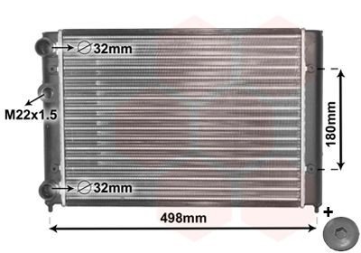 Radiator VAN WEZEL 58002028