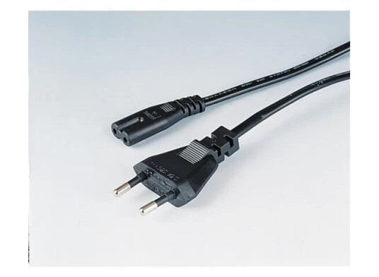 Hama strømkabel 1,8m svart 2pin Apparatkabel Euro standard Hama strømkabel 1,8m svart 2pin Apparatkabel Euro standard