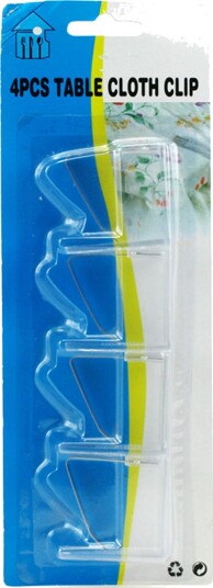 Dukklemmer Transparent   4 pakning