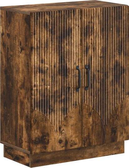 vidaXL Baderom Oppbevaringsskap HOORN Røkt Eik 59,5 x 31 x 77 cm