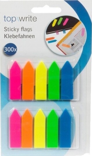 Topwrite Indeksfaner / Selvklebende Notatlapper Piler 300 Stk. Topwrite Indeksfaner / Selvklebende Notatlapper Piler 300 Stk.
