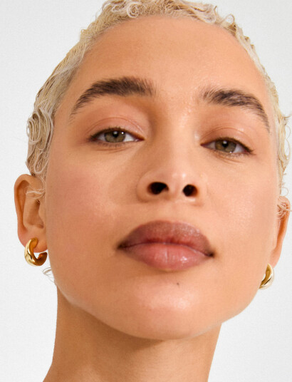 Pilgrim Jennings Hoop Earrings Gold Plated Gold ONE SIZE Pilgrim Jennings Hoop Earrings Gold Plated Gold ONE SIZE
