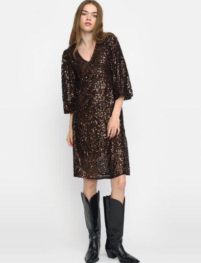 Soft Rebels Sraudrey Dress - Brown - XS