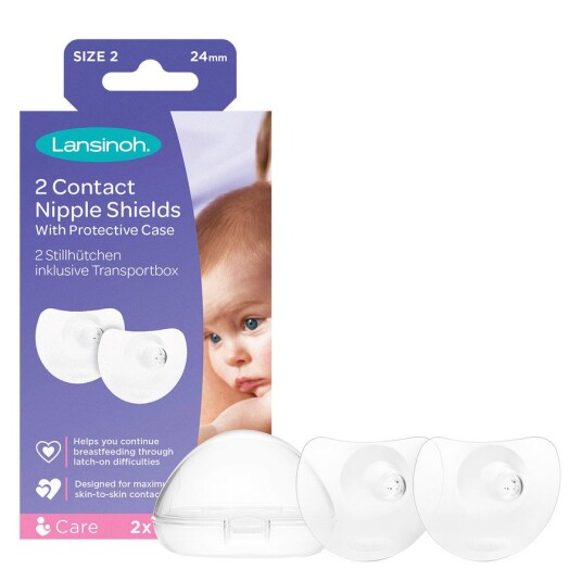 Lansinoh Contact Nipple Shields 24mm 2pcs Lansinoh Contact Nipple Shields 24mm 2pcs