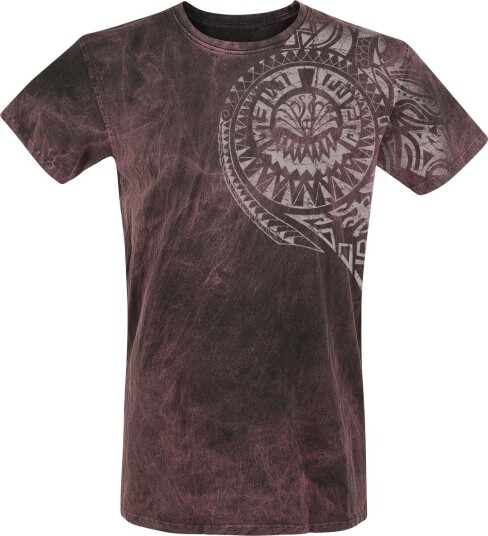 Outer Vision T-skjorte - Burned Magic - S til 4XL - Herrer - burgunder Outer Vision T-skjorte - Burned Magic - S til 4XL - Herrer - burgunder