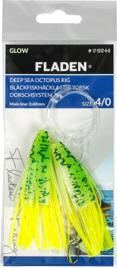 Fladen Glowing Squids Green #8/0 0,80mm Fladen Glowing Squids Green #8/0 0,80mm