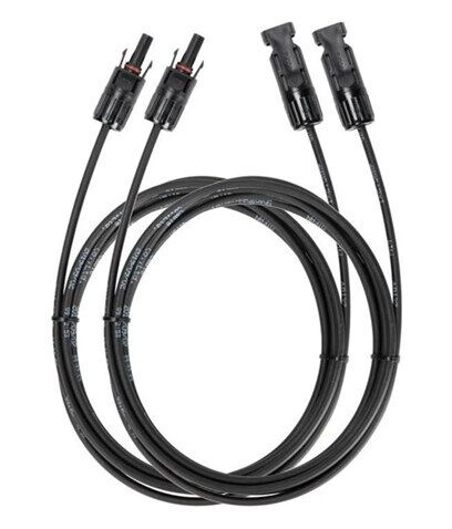 EcoFlow MC4 Forlengelseskabel 3m - Svart Kabel til Solpaneler EcoFlow MC4 Forlengelseskabel 3m - Svart Kabel til Solpaneler