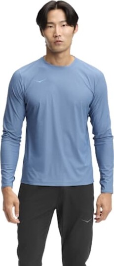 Hoka Airolite Long Sleeve 2.0 Herre Fgyn/Foggy Night XL