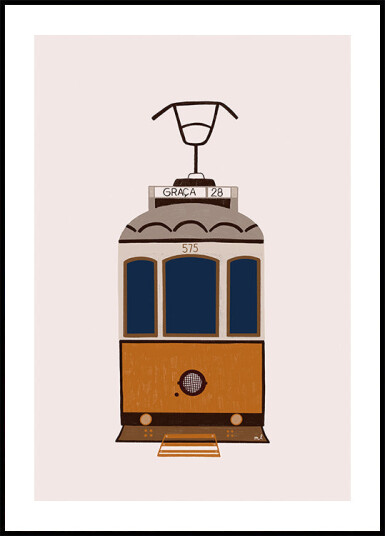 Lisbon Tram Plakat Plakat / 21x30cm
