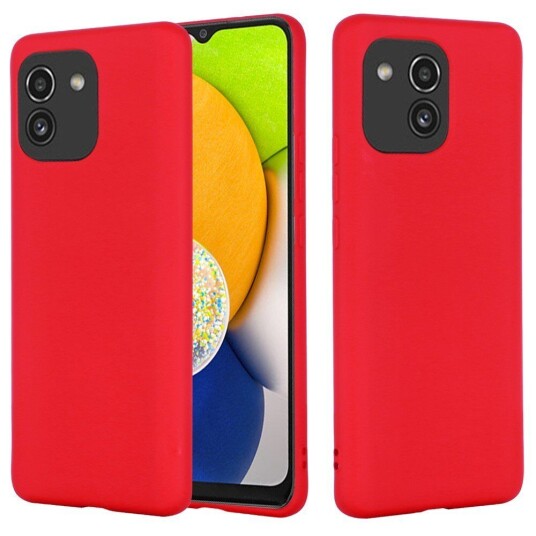 INCOVER Samsung Galaxy A03 Liquid Silikon Deksel - Rød