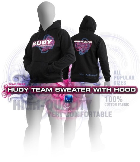Hudy Black Team Sweater Hooded (L )