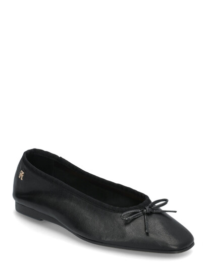 Tommy Hilfiger Soft Leather Ballerina Bow - Black - 36 Tommy Hilfiger Soft Leather Ballerina Bow - Black - 36