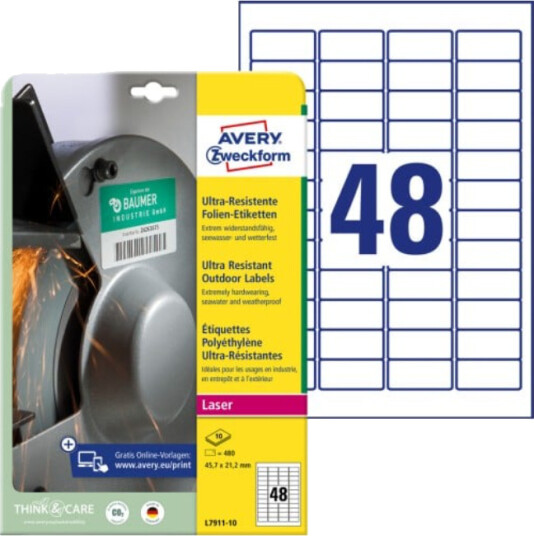 Avery Zweckform Ultra-Resistant Labels Avery Zweckform Ultra-Resistant Labels