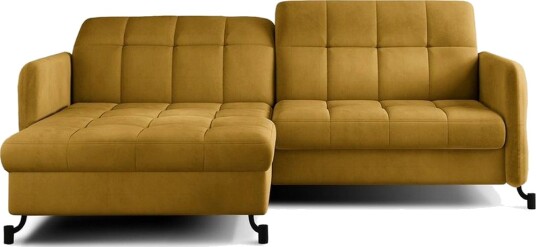 Seksjon Eltap Lorelle 225x160x105 cm Monolith 48 Gul Venstre