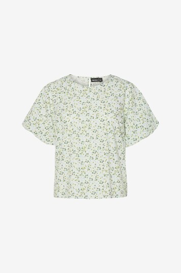 pieces - Bluse Pcfrona 2/4 Top Wvn BC - Grønn