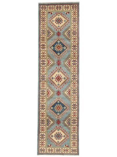 Håndknyttet. Opphav: Afghanistan Kazak Fine Teppe 82x301