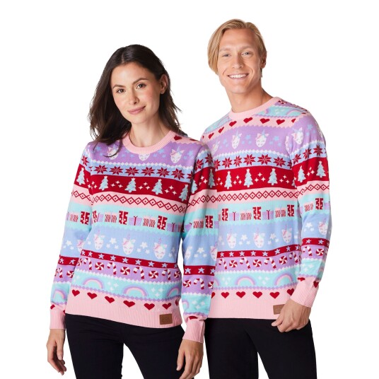 Silly Santa Rosa Julegenser - X-Large