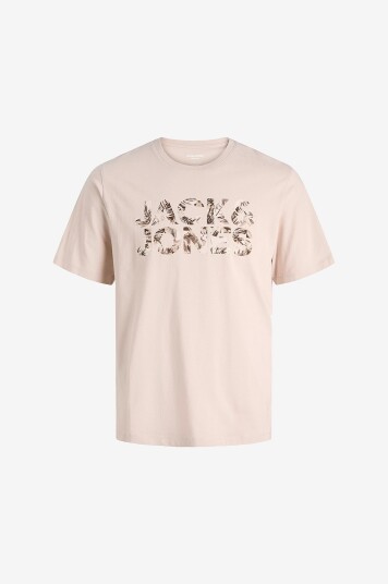 Jack & Jones T skjorte jjeJeff Logo Tee SS SN Natur